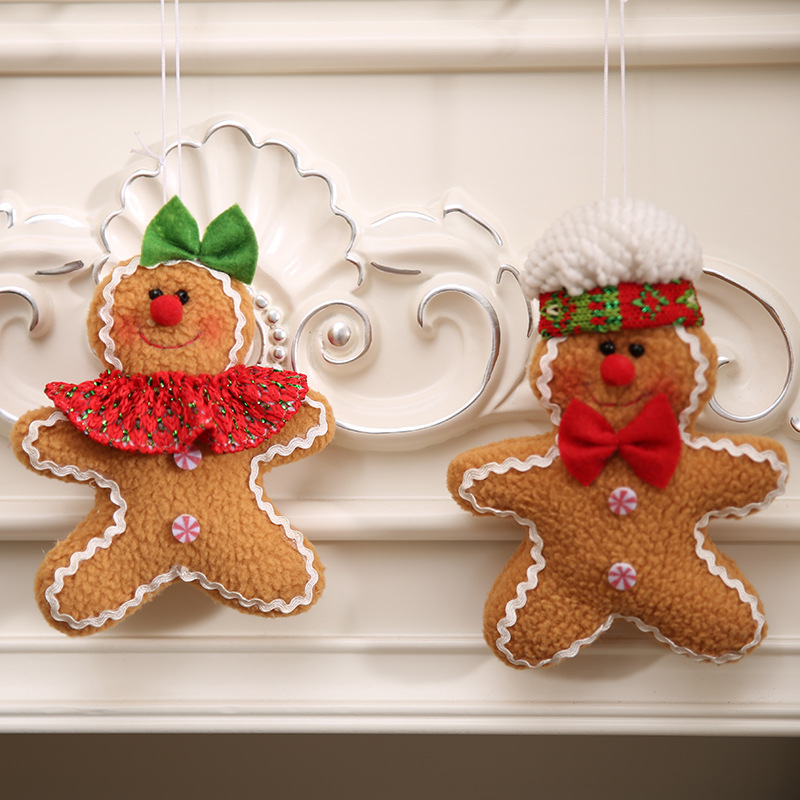 1 Piece Christmas Tree Gingerbread Man Figurine Picture4