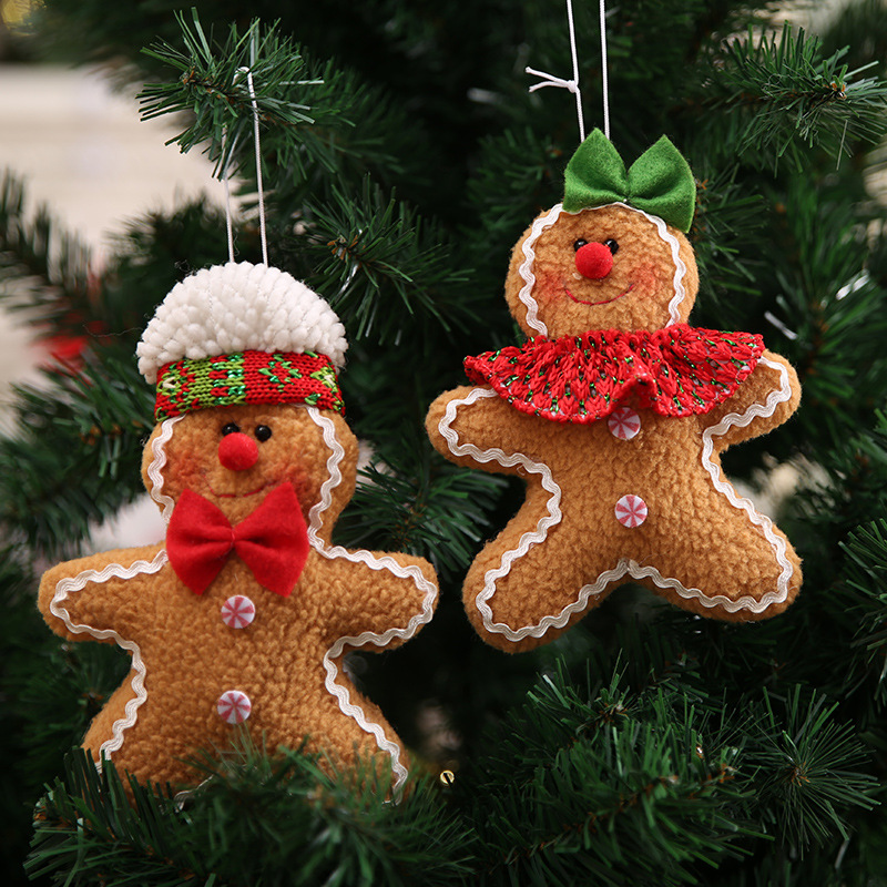 1 Piece Christmas Tree Gingerbread Man Figurine 2