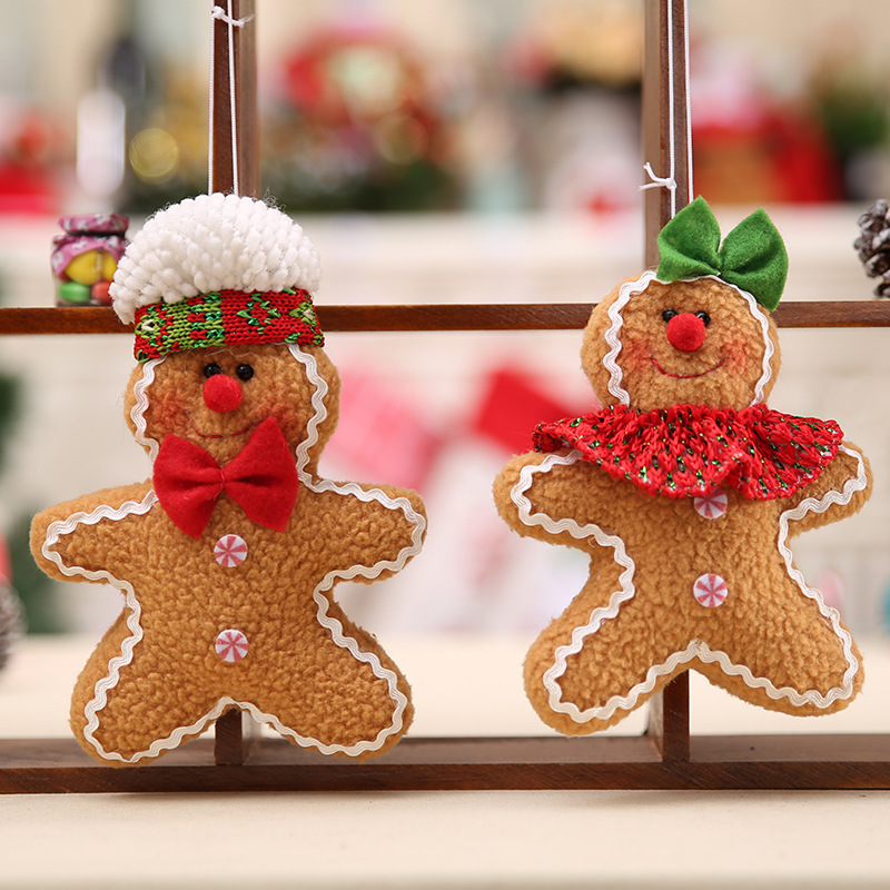 1 Piece Christmas Tree Gingerbread Man Figurine Picture2