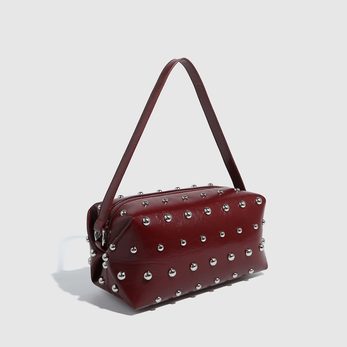 1 Piece Simple Series Punk Rivet PU Women's Handbags 2