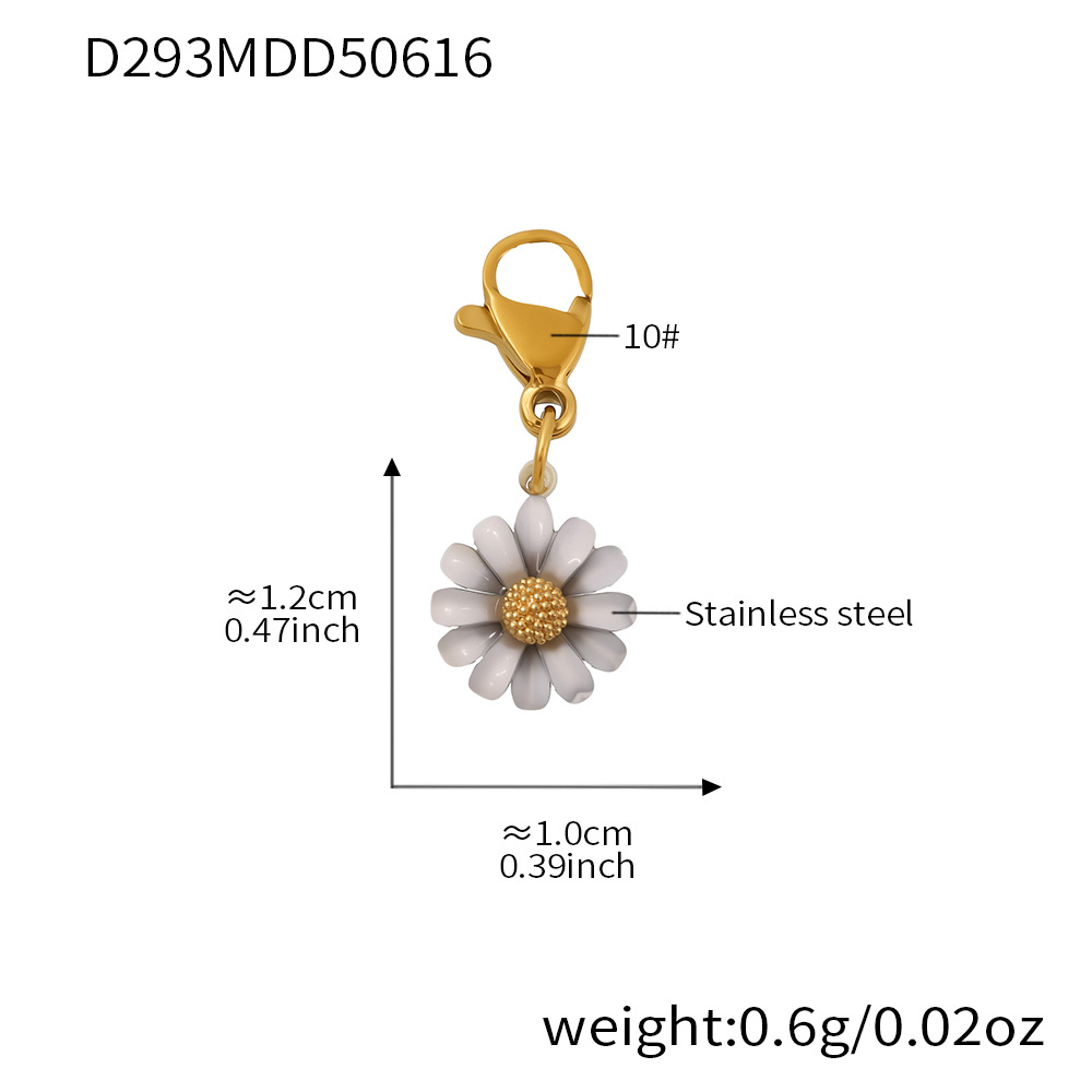 D293-Golden Flower Pendant Picture9