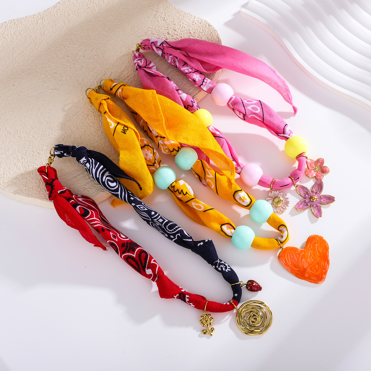 1 Piece Vivid Vacation Heart Stainless Steel Gold Color Women's Pendant Necklaces h5 Picture3