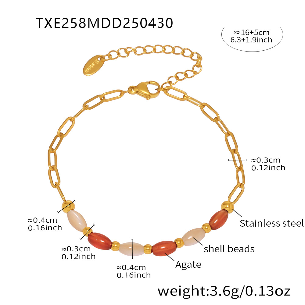 TXE258-Natural stone bracelet 16+5cm Picture2