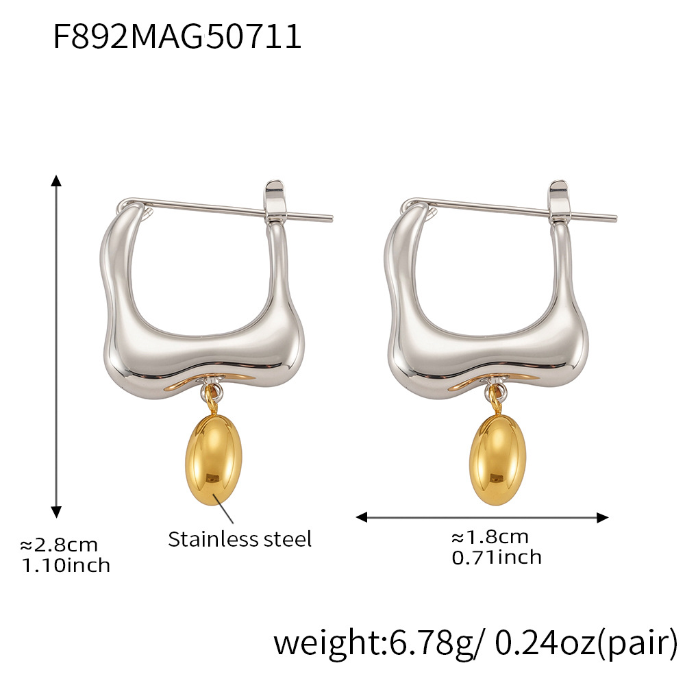 F892-Steel Earrings Picture2