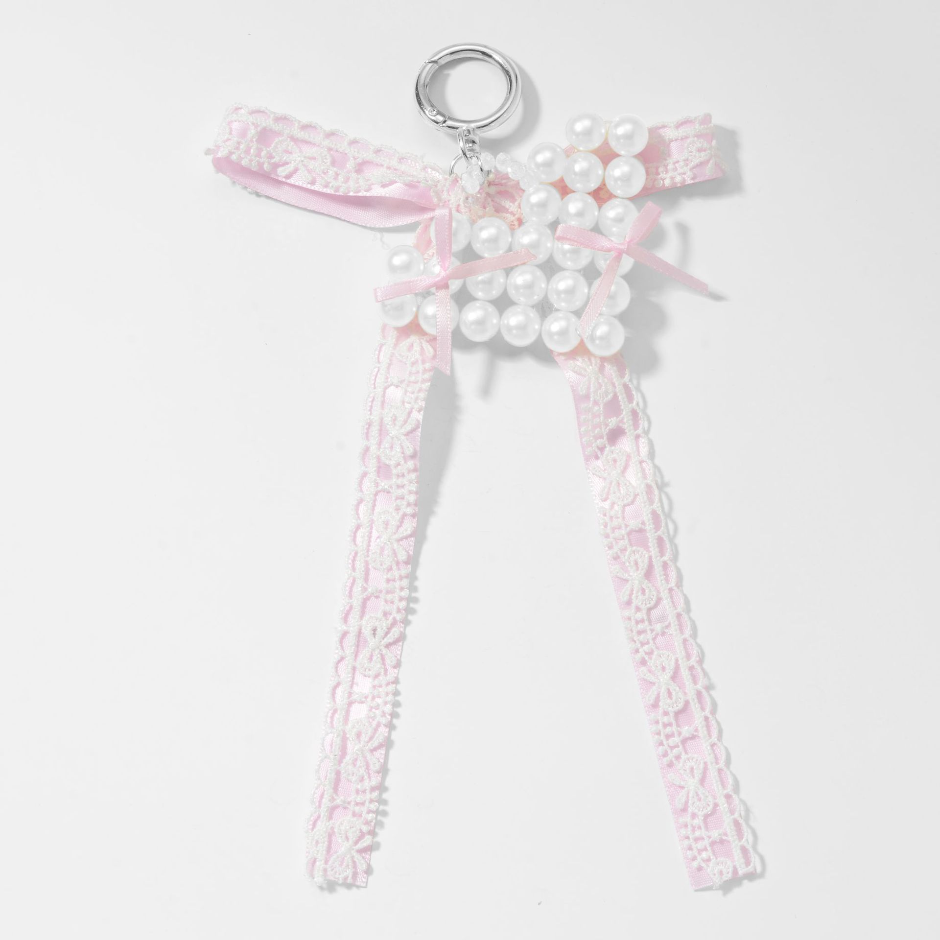 1 Piece Beaded Heart Bag Charm h5 