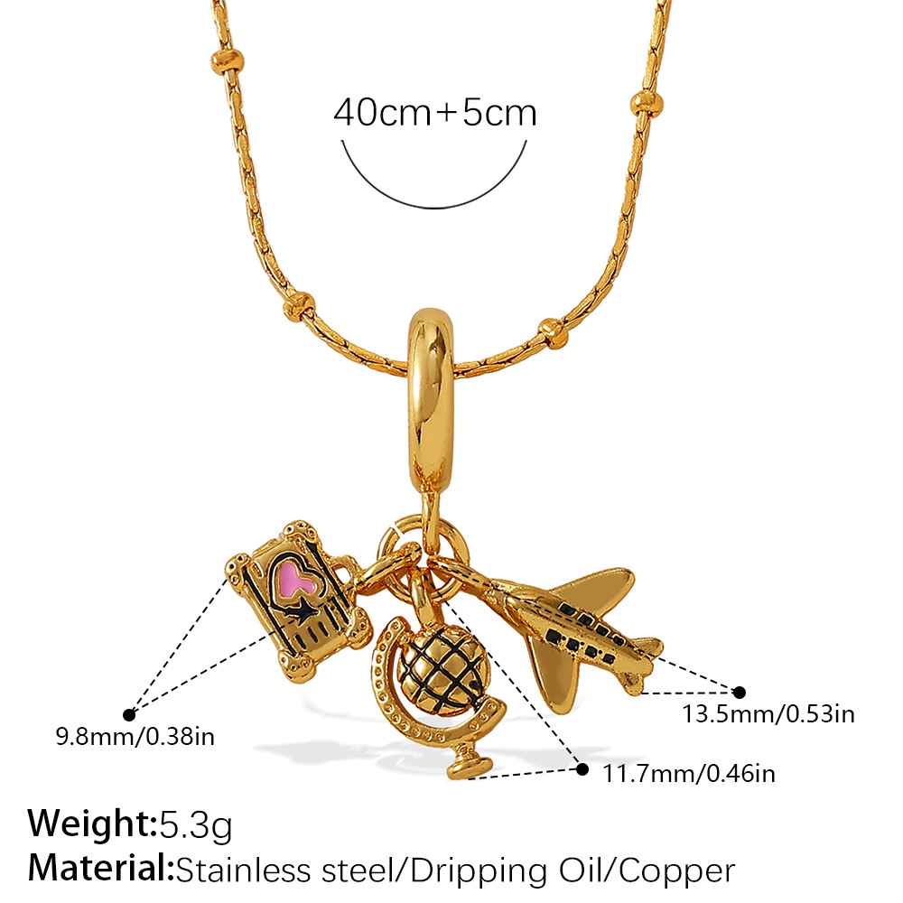1 stuk roestvrijstalen, goudkleurige DIY-hangerketting h5 