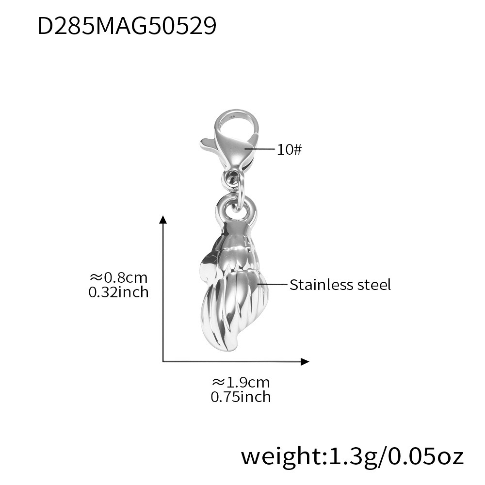 D285-Steel conch pendant 4 pieces Picture14