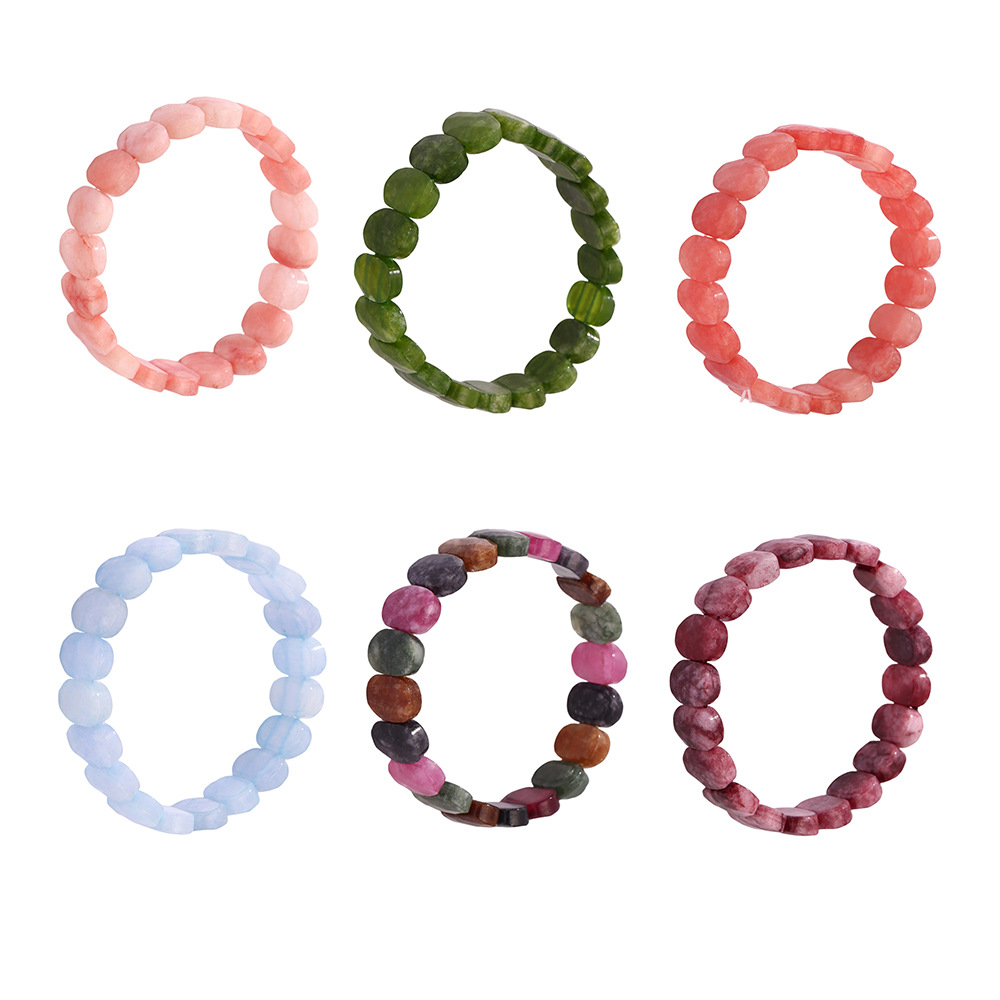 1 Piece Polychrome Beads Natural Stones Women's Beaded Bracelets Picture7