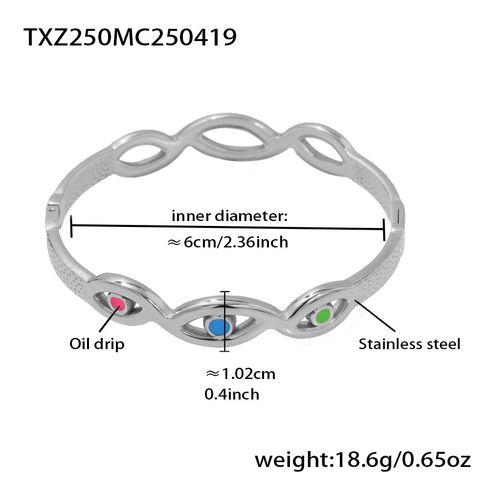 TXZ250-Steel Demon Eye Bracelet Picture2