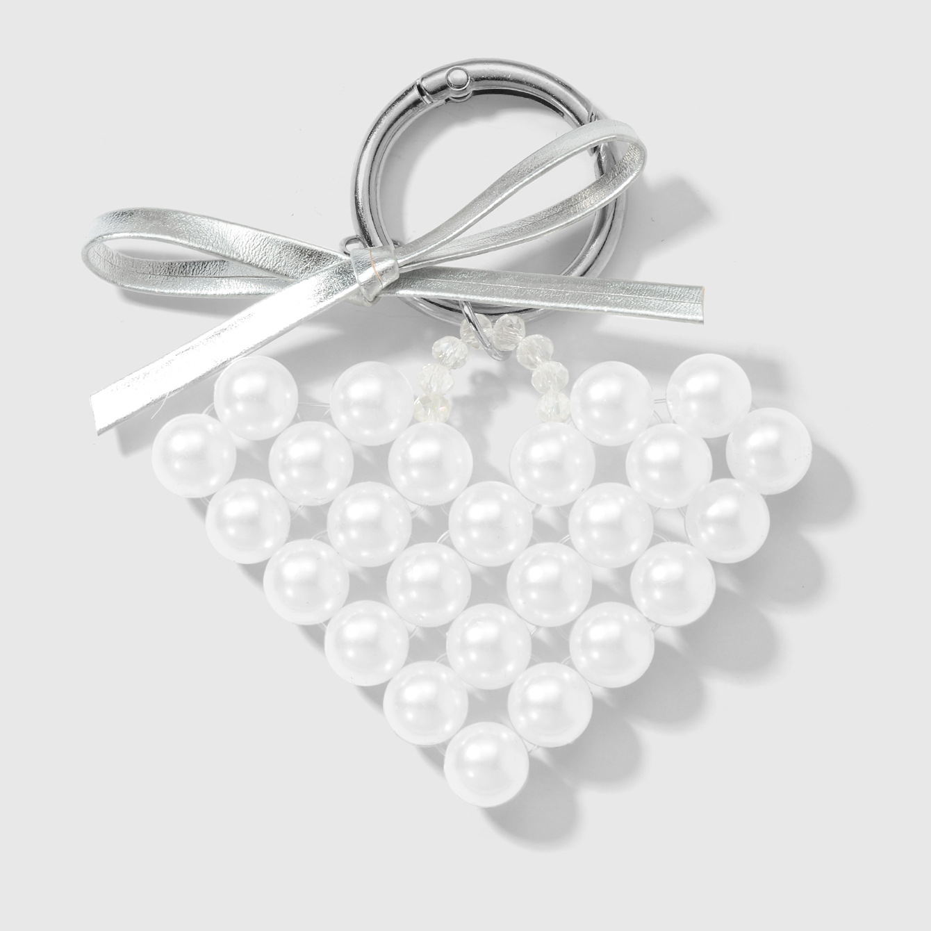 1 white heart keychain Picture2