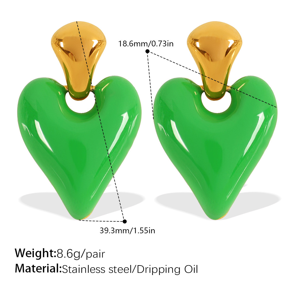 EH504GNG green glue earrings Picture8