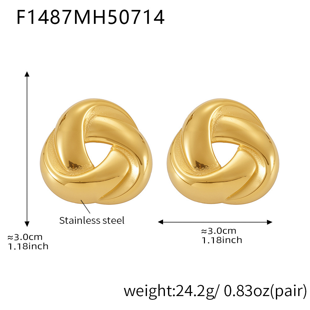 F1487-Gold Earrings Picture5