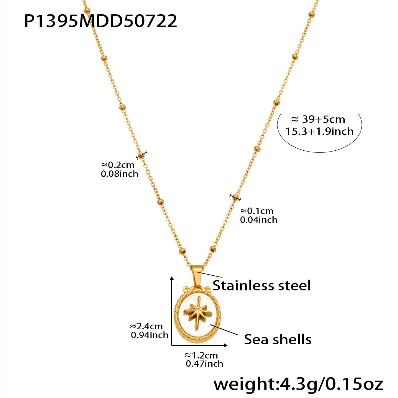 P1395-Collana in oro 39+5cm Immagine5