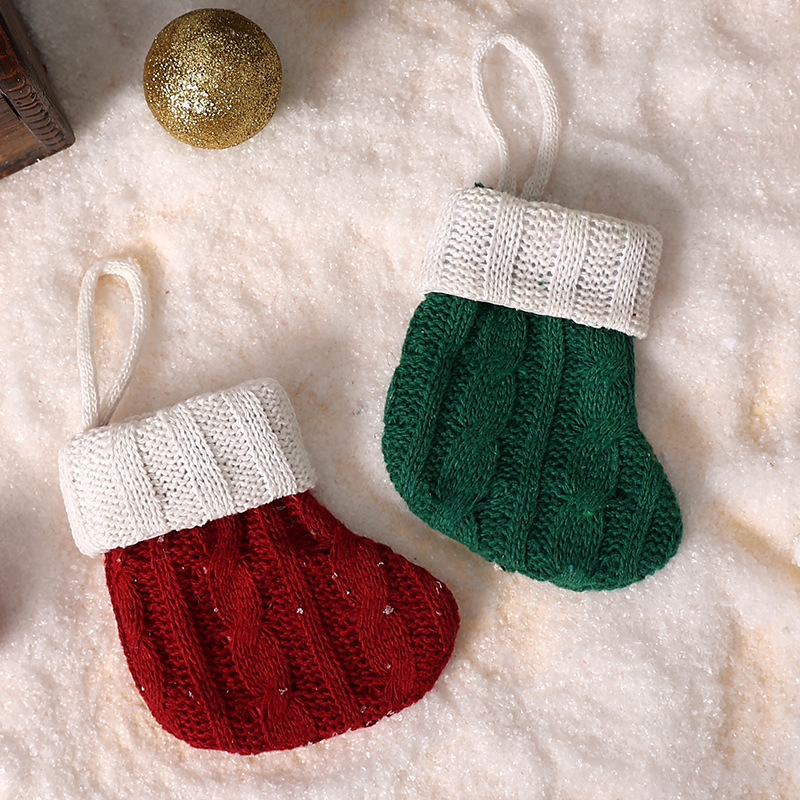 1 Piece Cute Christmas Tree Decorative Stocking h5 Picture2