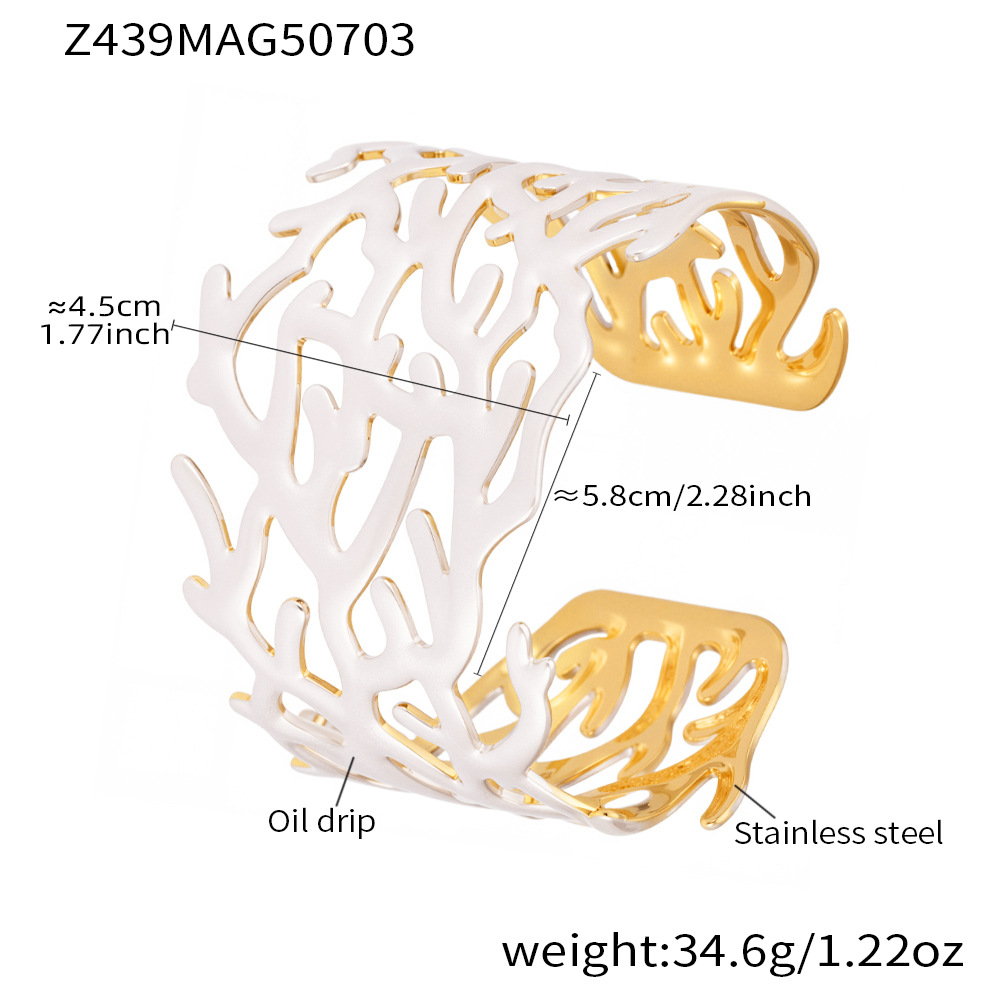 Z439-Gold Pearl White Bracelet 