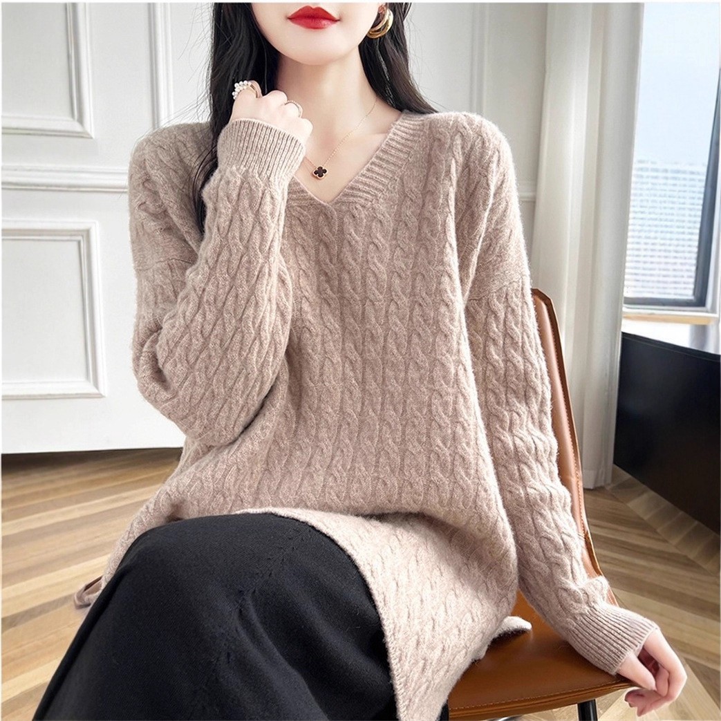 FLY-TEST061616 One Size Grey Apricot Black Camel Knit Cardigan