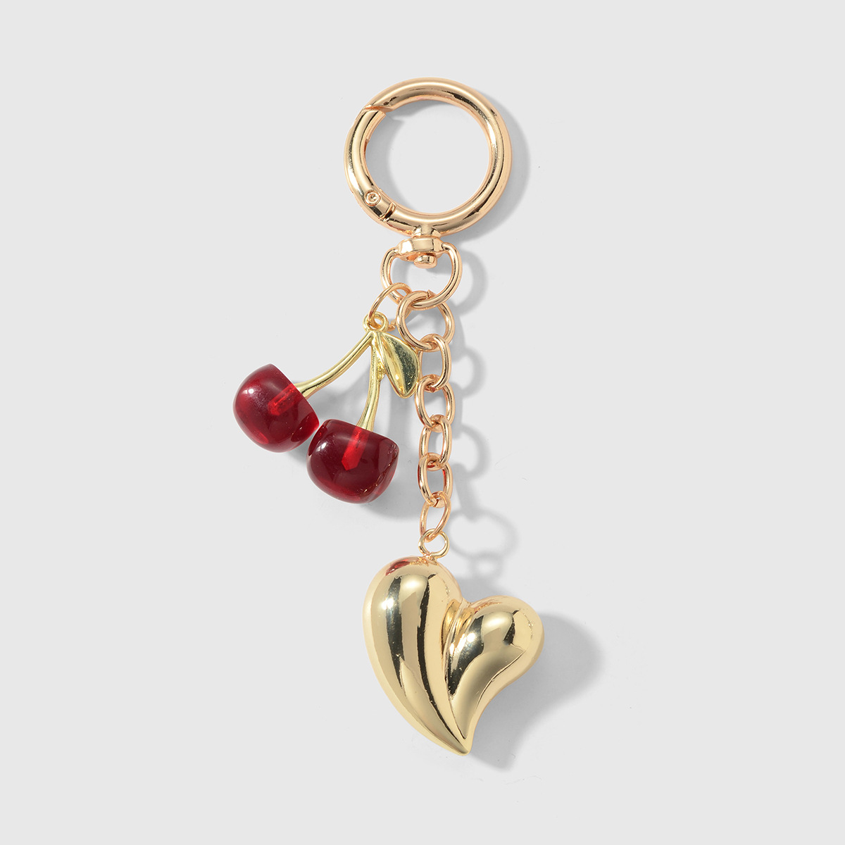 1 Piece Heart Alloy Bag Charm 