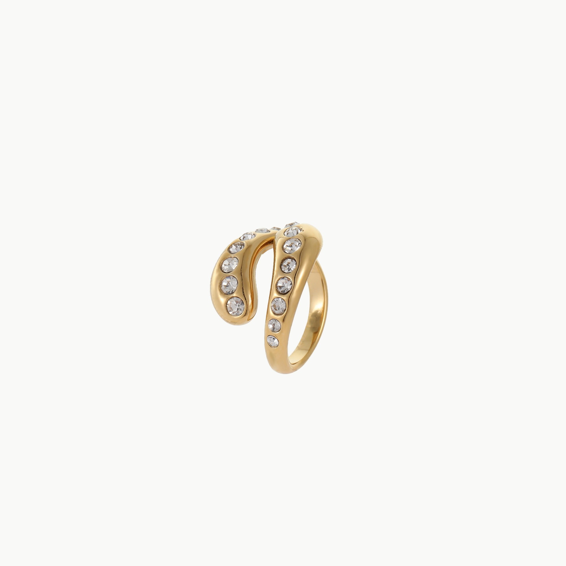 1 Piece Simple Heart Stainless Steel Statement Rings Picture5