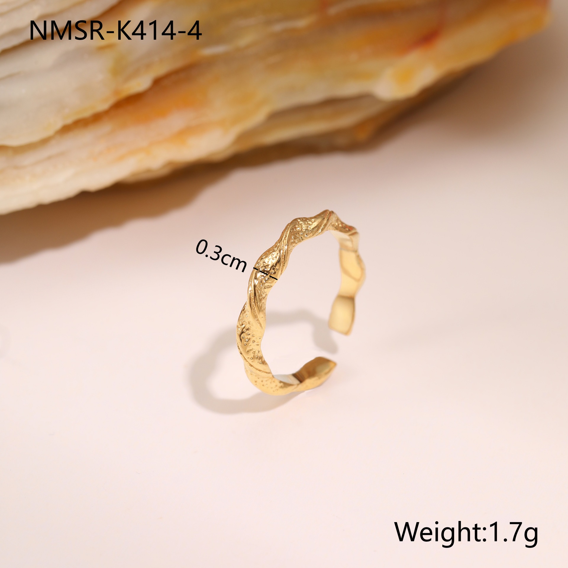 1 Piece Simple Heart Stainless Steel Statement Rings h5 