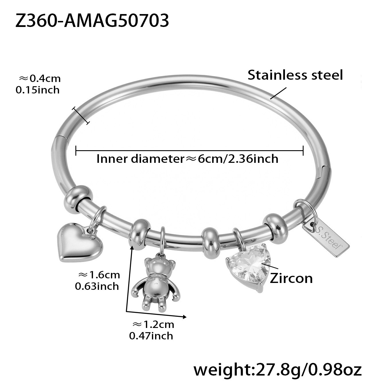Z360-Steel DIY Accessory Bracelet-Type A Picture2