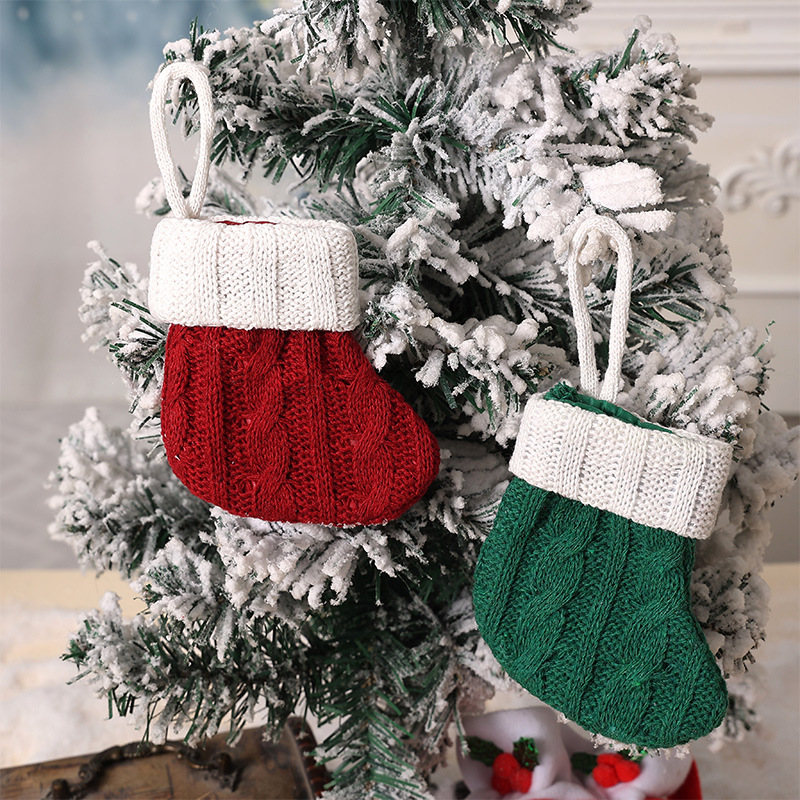 1 Piece Cute Christmas Tree Decorative Stocking 2