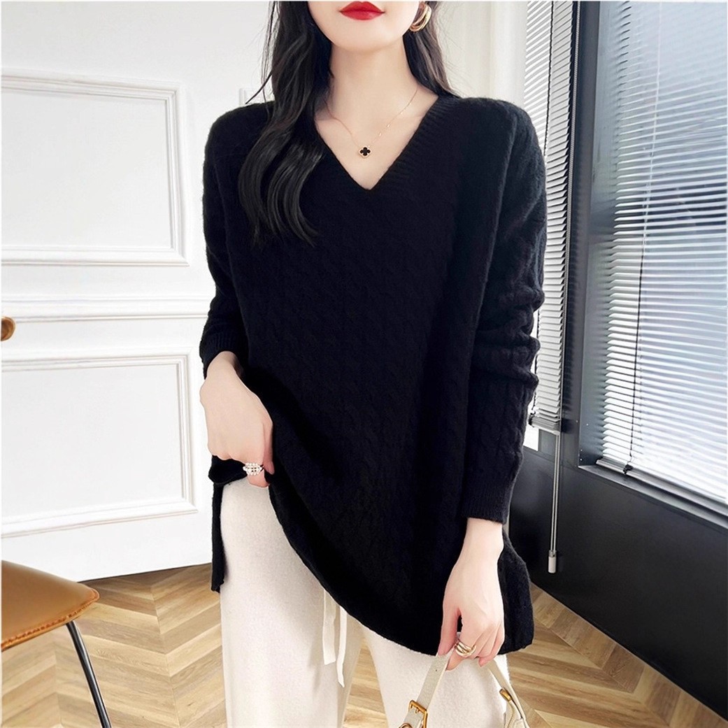 One Size Grey Apricot Black Camel Knit Cardigan h5