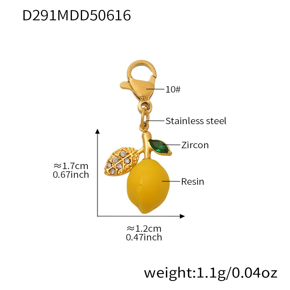 D291-Gold Lemon Pendant Picture6