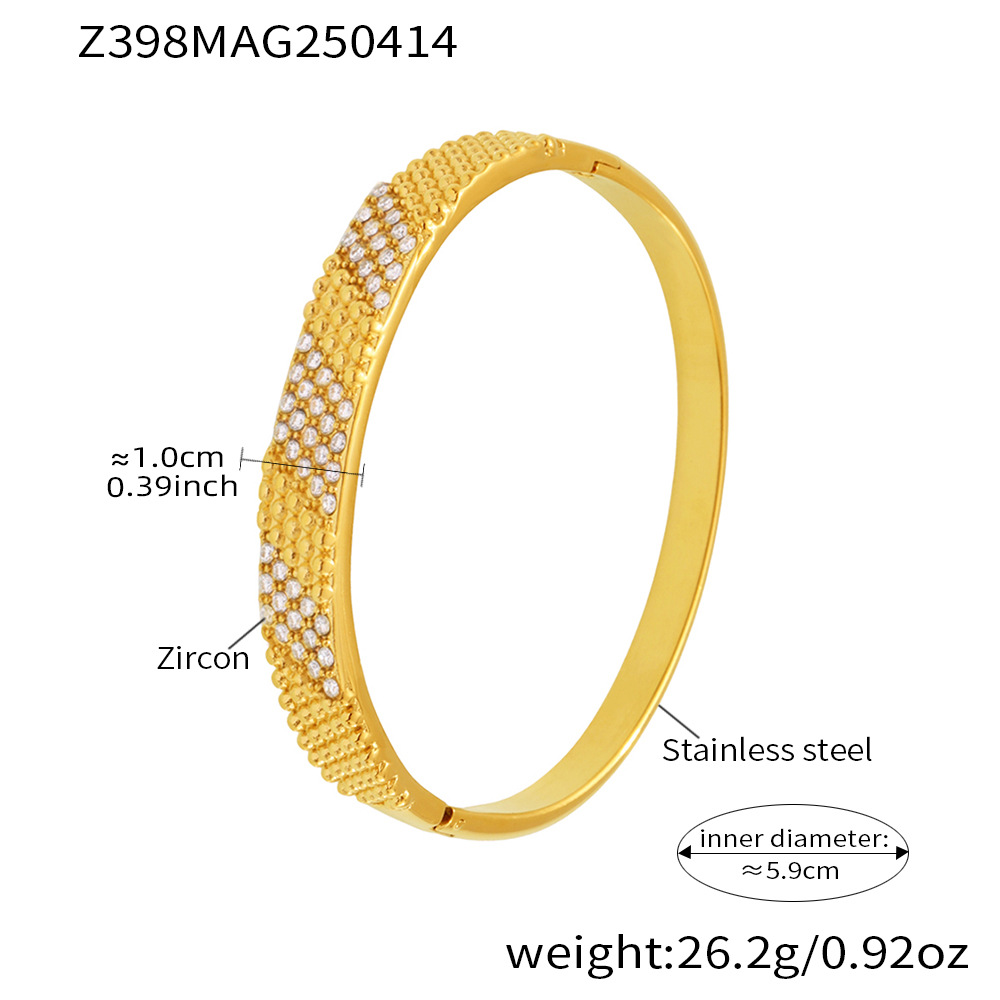 Z398-Golden White Zircon Bracelet 