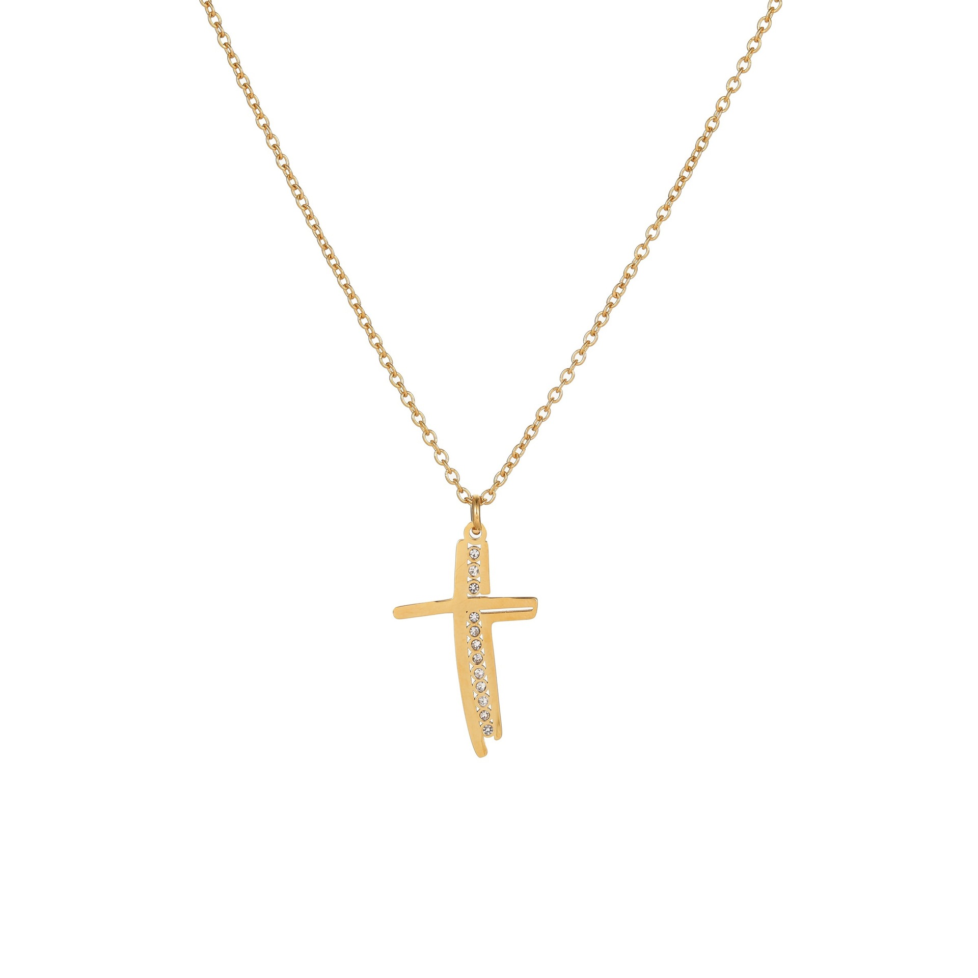 1 Piece Simple Cross Stainless Steel   Women's Pendant Necklaces Picture5