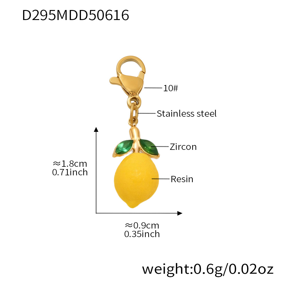 D295-Gold Lemon Pendant Picture11