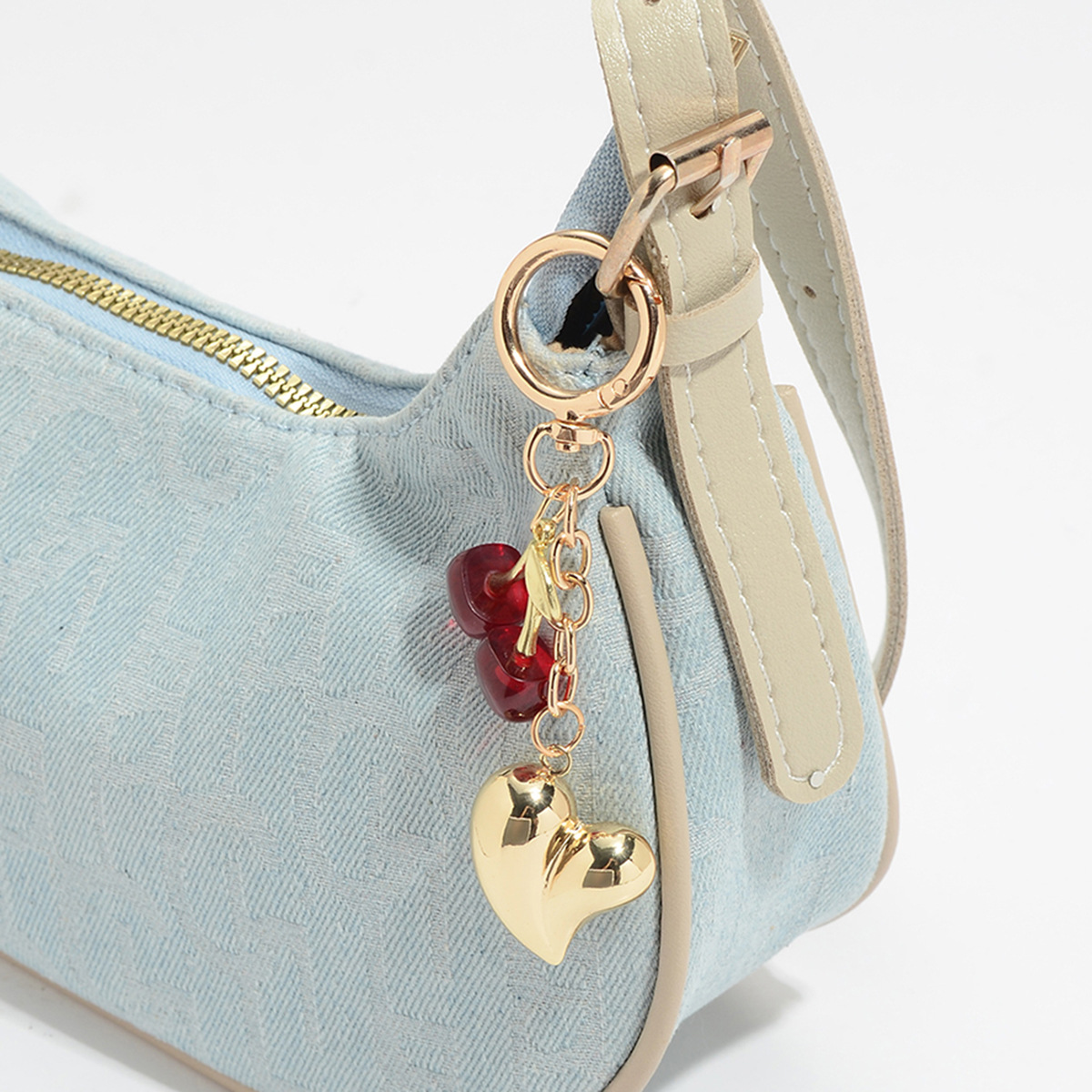 1 Piece Heart Alloy Bag Charm Picture5
