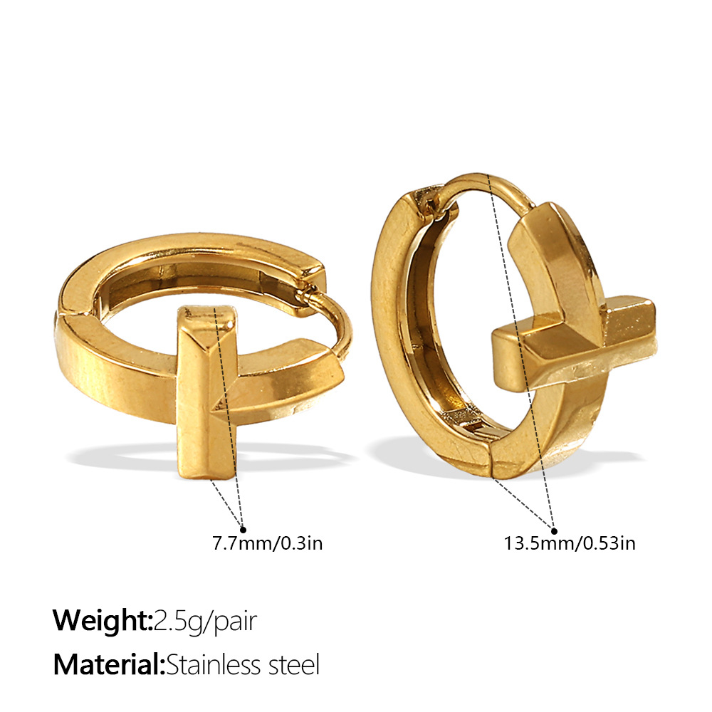 EH1177G Gold Small Earrings Picture3